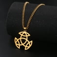 thumbnail image 2 of EUEAVAN Gold Celtic Knot Pendant Necklace Stainless Steel Jewelry, 2 of 8