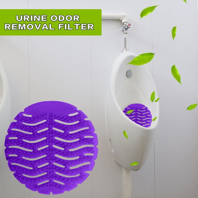 Birdeem Urinal Deodorizer Filter Screen,Plastic Deodorizing Mat for Mens Toilet with Fragrance Disc,10 Pack for Effective Odor Control and Easy Maintenance,Keeps Bathroom Air Fresh and Clean