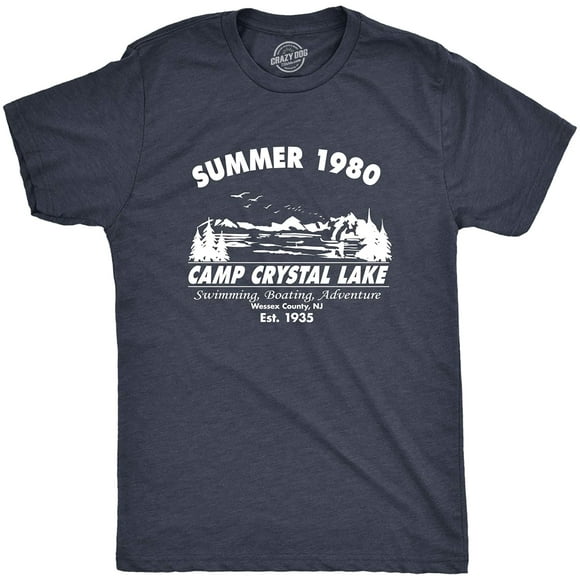 Mens Summer 1980 Men Funny T Shirt Graphic Camping Vintage Cool 80s Novelty Tees