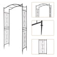 thumbnail image 3 of VINGLI Garden Arbor, Arch Walkway for Wedding Ceremony Party, Garden Decor Black, 3 of 9
