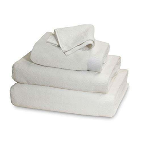 2 Garnier Thiebaut Gant Mitt Washcloth FRENCH TOWEL Antibacterial Soft OFF WHITE 