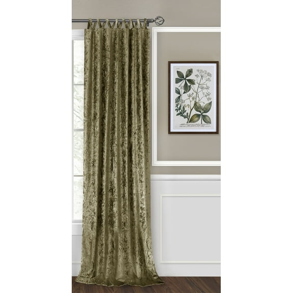 Simple Elegance by Ben&Jonah Joy Criss-Cross Window Curtain Panel - 50"W x 63"L Moss