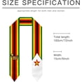 thumbnail image 6 of Class of 2024 Zimbabwe Flag Graduation Stoles Shawl Sash Scraf For Study Aboard International Students Graduation's Day, 6 of 6