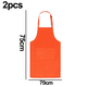 thumbnail image 2 of 2 delantales ajustables resistentes a las gotas de agua con 2 bolsillos delantales de cocina para mujeres hombres chef, 2 of 5
