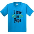thumbnail image 3 of Inktastic I Love My Papa Hearts Youth T-Shirt, 3 of 5