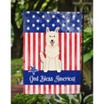 thumbnail image 3 of Patriotic USA White German Shepherd Flag Garden Size, 3 of 3