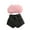 Pink, variant on Toddler Baby Girl Summer Clothes Boho Sleeveless Plush Tops Shorts Set Outfits 1Y 2Y 3Y 4Y 5Y 6Y
