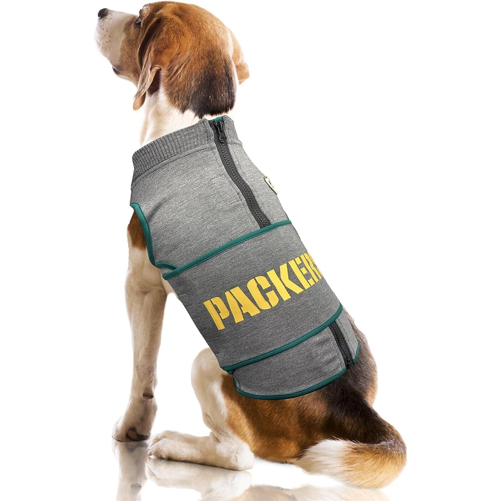 Pets First NFL Green Bay Packers Dog Anxiety Calming Shirt Soothing Solution Vest, Dogs & Cats Keeps Dogs Calm & Feeling Safe, Relaxing Jacket, Xsmall