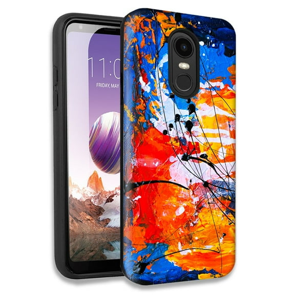 Mundaze Oil Painting 5 Double Layer Hybrid Case Cover For LG Tribute Dynasty/Aristo 2/Aristo 3 Plus