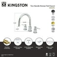 thumbnail image 4 of Kingston Brass KS8321DL Concord Two-Handle Deck Mount Roman Tub Faucet, Polished Chrome, 4 of 5