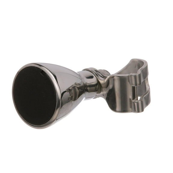 Seachoice Large Stainless Steel Turning Knob, Fits Destroyer Wheels, Black Plastic Knob Cap