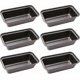 thumbnail image 1 of Loaf Pan,6 Pcs Non-Stick Mini Loaf Pan Set and Bread Pan,Carbon Steel Bread Pan for Bread,Cakes,Quiche and Brownies, 1 of 5