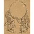 thumbnail image 3 of Stanisław Wyspiański 15x18 Black Modern Framed Museum Art Print Titled - Drawing of a Slavic Necklace (1883-1884), 3 of 5
