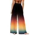 thumbnail image 5 of Tauxra Chiffon Bohemian Print Wide Leg Beach Pants for Women, Lightweight Loose Fit Swimwear Coverup Bottoms, 5 of 7