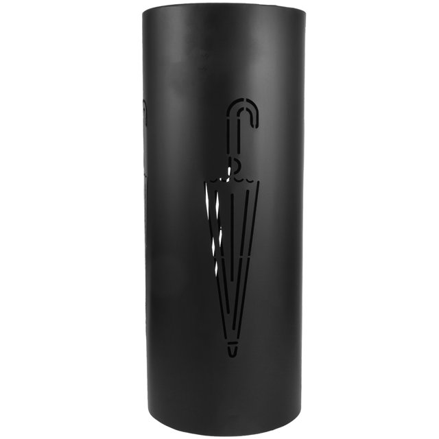 Soporte para sombrillas redondo de hierro para puerta, cubo de almacenamiento, soporte para bastones