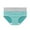 Green, variant on 4 Pack Cotton Panties for Women Plus Size Comfortable Underwear Color Block Hipster Briefs M-5X
