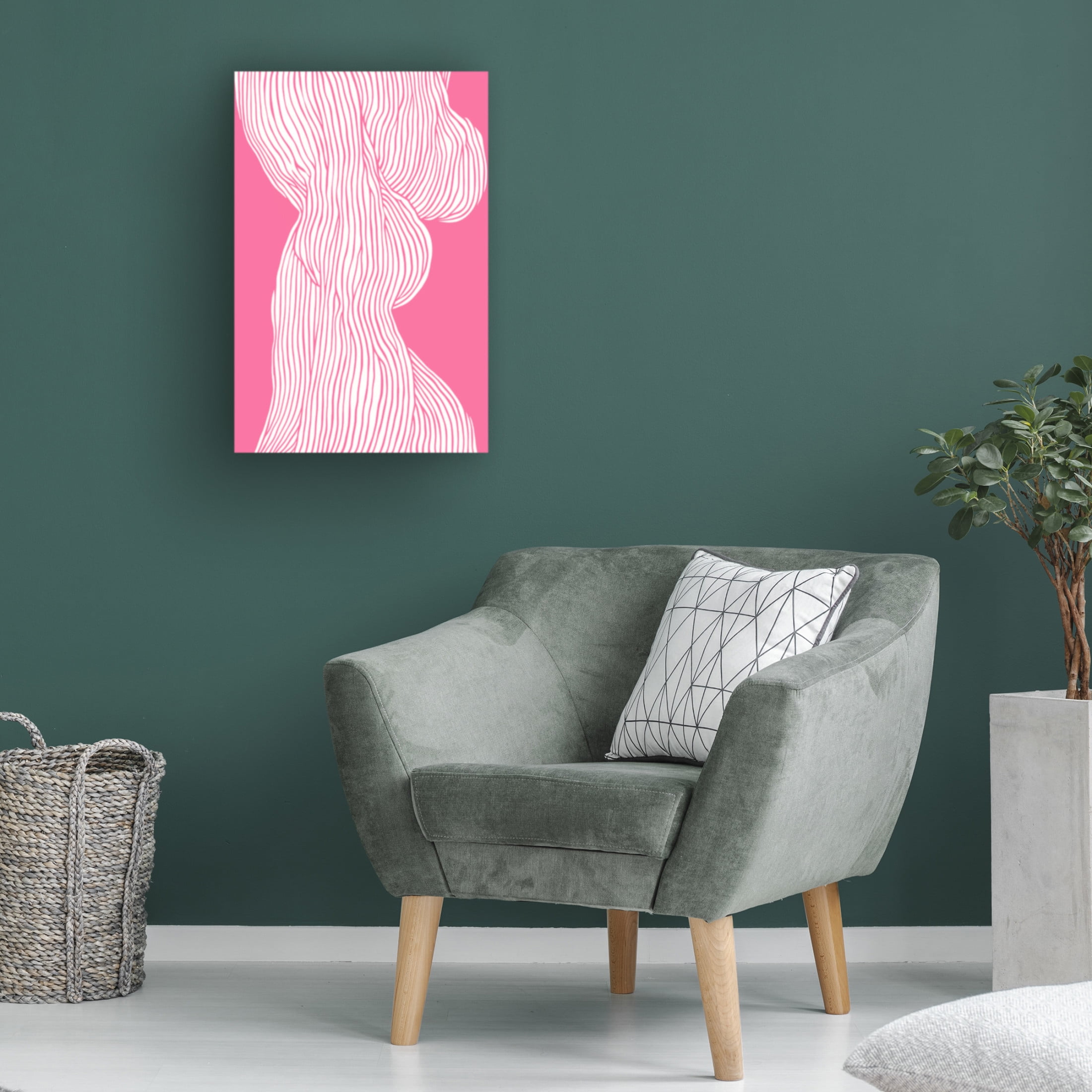 Trademark Fine Art Treechild   Fibers No 1 Pink Canvas Wall Art