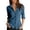 Blue, variant on Women's Collared Button Down Shirts, Womens Fall Roll Tab Long Sleeve Linen Blend Blouses with Chest Pockets Work Wear, Women's Army Green, Sizes S-2XL