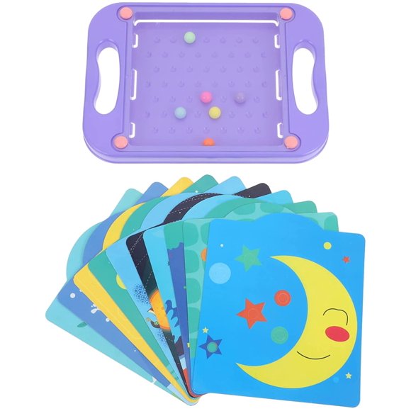 cabilock 1 Set Labyrinth Game Tilt Maze Game Table Balance Board Table Maze Solitaire Game for Kids Adults Purple