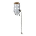 thumbnail image 2 of B&P Lamp® Pull Chain (On-Off) Med. Base Lamp Socket with Nickel finish, 2 of 2