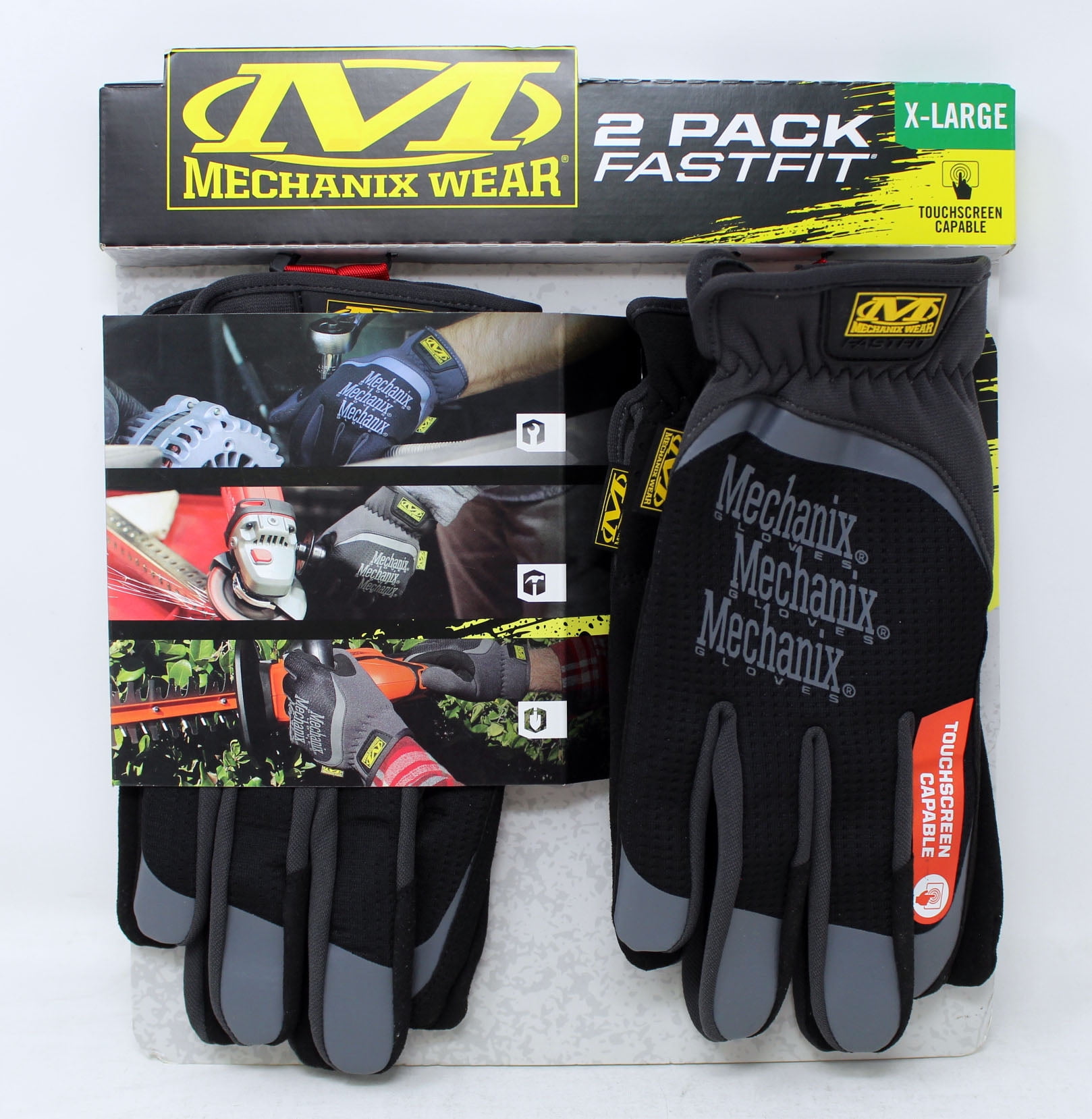 Mechanix Wear FastFit All Purpose Work Gloves X Large 2 Pack Black