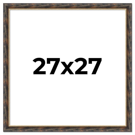 27x27 Frame Gold Real Wood Picture Frame Width 1.5 inches | Interior Frame Depth 0.5 inches |