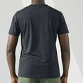 thumbnail image 6 of Jinhomg Mens Casual Summer Tee Shirts Loose Fit Comfy Plain Crew Neck Tops Big and Tall Short Sleeve T-Shirts Lightweight Daily Wear Dark Gray XXXXL, 6 of 7