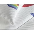 thumbnail image 4 of Ambesonne Rainbow Quilted Bedspread Set 3 Pcs, I Heart Pride Art, King Size, Multicolor, 4 of 5