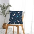 thumbnail image 5 of Yiaed Space Dinosaur Print Pillow Covers Super Soft Decorative Square Throw Pillow Covers Case Cushion Covers for Sofa Couch Bedroom Car Decor（No pillow core）-12"x12", 5 of 7