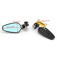 thumbnail image 2 of MotorGenic 7/8" Aluminum Rear View Side Mirror Handle Bar End Universal Motorcycle, Gold, 2 of 6