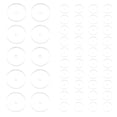 thumbnail image 1 of KAKOWELY earring supporter 50pcs Silicone Earring Backing Pad Soft And Comfortable Earring Stud Backs Heavy Earrings Bump Soft Earring Support Pads For Jewelry Making Supplies, 1 of 5