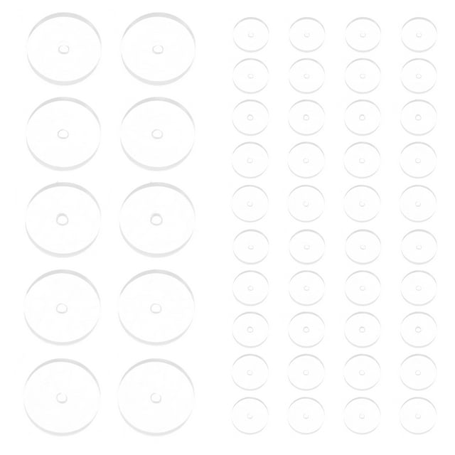 KAKOWELY earring supporter 50pcs Silicone Earring Backing Pad Soft And Comfortable Earring Stud Backs Heavy Earrings Bump Soft Earring Support Pads For Jewelry Making Supplies