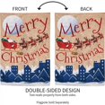 thumbnail image 5 of Santa's Sleigh Merry Christmas Flag 2 Sided House Banner, 5 of 7
