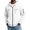 White-01, variant on Rvwovn Men's Zip Up Hooded Jacket Utility Multi-Pocket Casual Fall Winter Outerwear Sizes S-3X