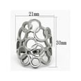 thumbnail image 2 of Women's Stainless Steel Ring 316 High Polished Wide Band Fashion Ring Size 7, 2 of 5