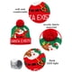 thumbnail image 4 of Winter Fashion LED Christmas Hat Santa Claus Hairball Hat Pattern Knitted Hat Warm Ear Protection Woolen Hat Essentiales For Christmas Decorations, 4 of 6