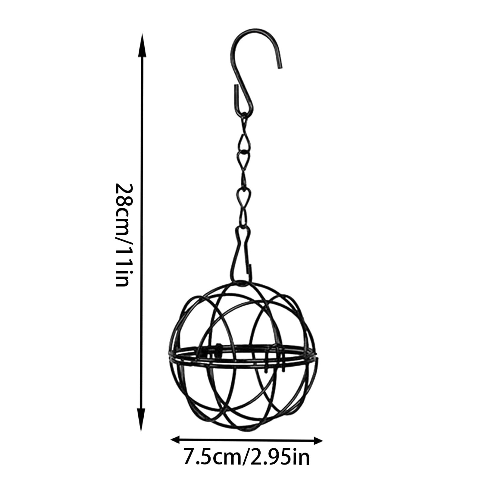 UJMNHYGT Squirrel Proof Bird Feeder, for Outdoor Hanging Metal Caged Wild Bird Feeder, Weatherproof Feeder for Finches Small Birds Bluebird Squirrel Resistant