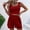 Red, variant on Two Piece Outfits Women Summer Shorts Sets 2 Piece Sleeveless Matching Crop Top And High Waisted Shorts For Women Swimsuit for Women with Swim Top Bikini Cover Shorts Suit Girls Mp Tech Suit Juniors