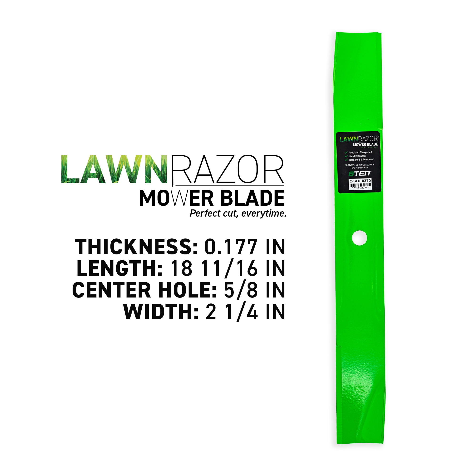 LawnRAZOR Mower Blade for Toro Titan 54 inch Deck 115-4999-03 Mulching 3 Pack 810-CBL2592D