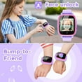 thumbnail image 6 of TOPCHANCES Smart Watch for Kids, 1.54" 4G Smartwatch with LBS GPS Tracker, Video Call, Bump-to-Friend, SOS, Camera, Games, Kids Watch Birthday Educational Gift for Age 3-15 Boys Girls, Purple, 6 of 8