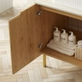 thumbnail image 5 of Modern Bathroom Vanity TURIO 30" Freestanding Cabinet without Basin, with Carrara White Counter Top and 2 Doors, Woodgrain,Wooden Bathroom Vanity, 5 of 5