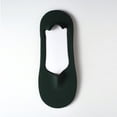 thumbnail image 2 of 5 Pairs Ice Silk No-Show Socks for Men, Ultra-Thin Breathable Liners with Cotton Sole & Non-Slip Grip for Summer Loafers & Sneakers Dark Green, 2 of 4
