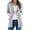 Gray, variant on Women's Long Sleeve Cable Knit Cardigan Open Front Button Down Knitwear Sweater Coat