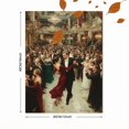 thumbnail image 3 of Elegant Christmas Ballroom Dance Canvas Print, Festive Regal Winter Holiday Home Bedroom Living Room Wall Decor Art, 3 of 8