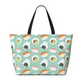 thumbnail image 2 of Naloa Kawaii Sushi Large Capacity Beach Bag, Waterproof Sandproof Beach Swim Pool Bag Tote Bag for Women, 2 of 7