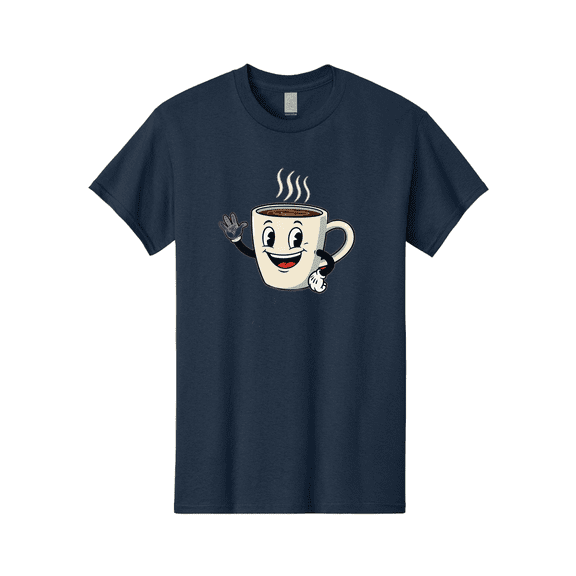 Coffee-Mug Mens Graphic Tee, 100% Cotton, Casual Summer Wear-BAA379