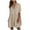 Beige Womens Long Sleeve Dress, variant on USSUMA Summer Dresses, Long Sleeves Women's Swing Mini Tshirt Dress Ruffle Pockets Sun Dresses Leopard Cartoon Printed 2022 Classic Fit V Neck Party Club Dresses