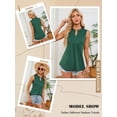 thumbnail image 6 of Nlife Women Elegant V Neck Sleeveless Flowy Pleated Tank Top, 6 of 7