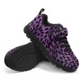 thumbnail image 3 of Pointodoor Girls Tennis Shoes Size 12.5 Non Slip Sneakers for Kids Purple Leopard Print ingle Buckle Athletic Running Tennis Shoes Breathable Lightweight, 3 of 7
