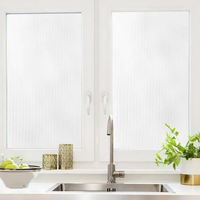 Película de Privacidad para Ventanas de Vidrio Esmerilado no Adhesiva, Opaca, Extraíble, Bloqueo Solar, Calcomanías Decorativas para Hogar, Oficina